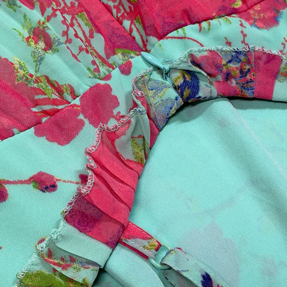 ASOS Teal and Pink Floral Garment - Picture 7 of 12